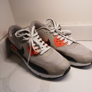 Nike Men’s Gray and Orange Air-Inspired Sneakers